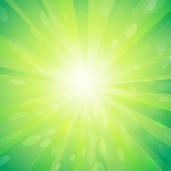 Vector groen licht achtergrond — Stockvector