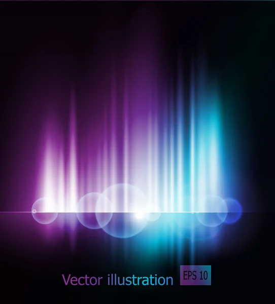 Abstracto magia luz fondo — Vector de stock