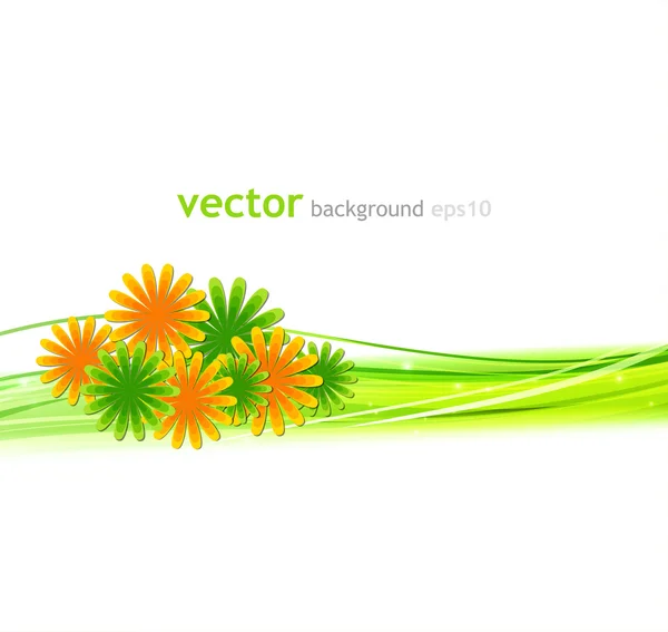 Bloemen achtergrond — Stockvector