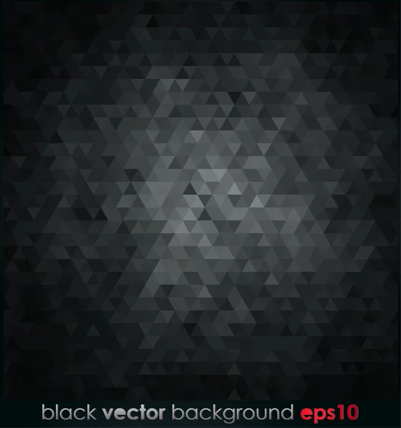 Fondo negro abstracto — Vector de stock