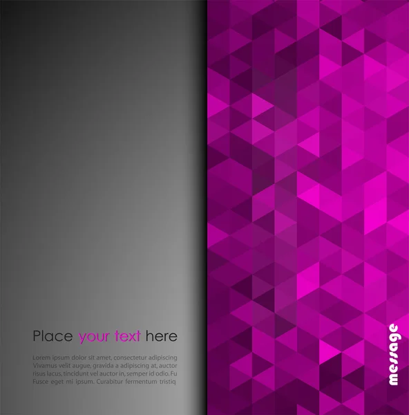 Violet abstract mozaïek achtergrond — Stockvector