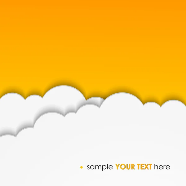 Modello cloud sfondo — Vettoriale Stock