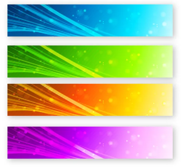 Ensemble de bannière de couleur — Image vectorielle