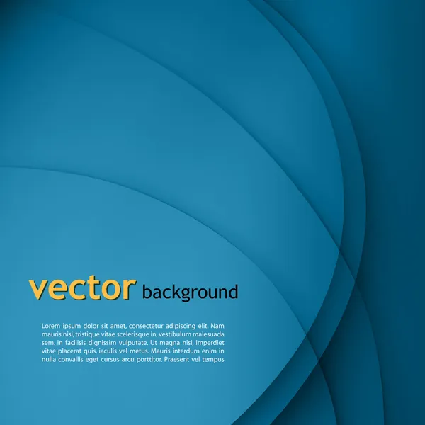 Blauwe glad draai lichtlijnen vector achtergrond. — Stockvector