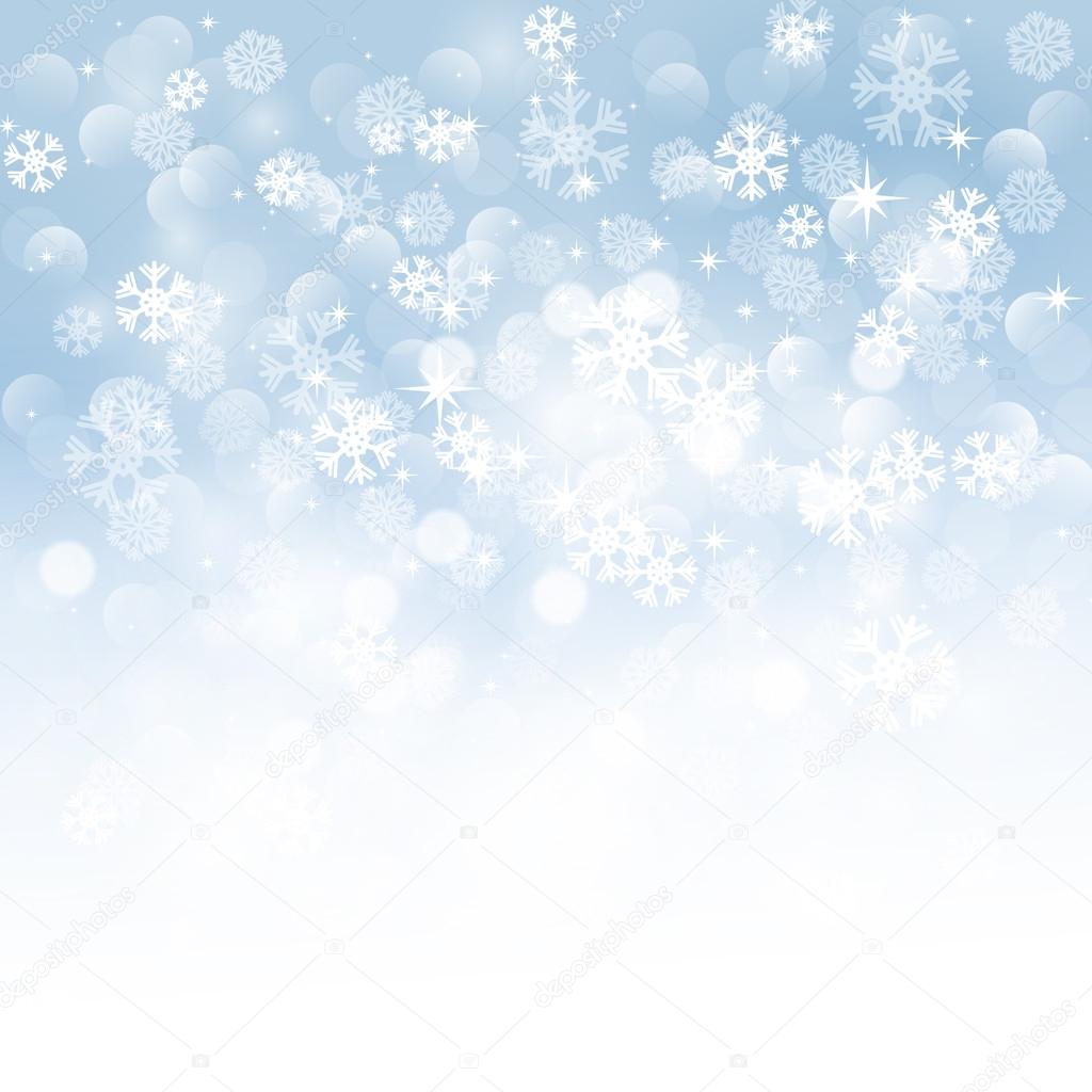 Weihnachten Schneeflocken Hintergrund - Vektorgrafik: lizenzfreie