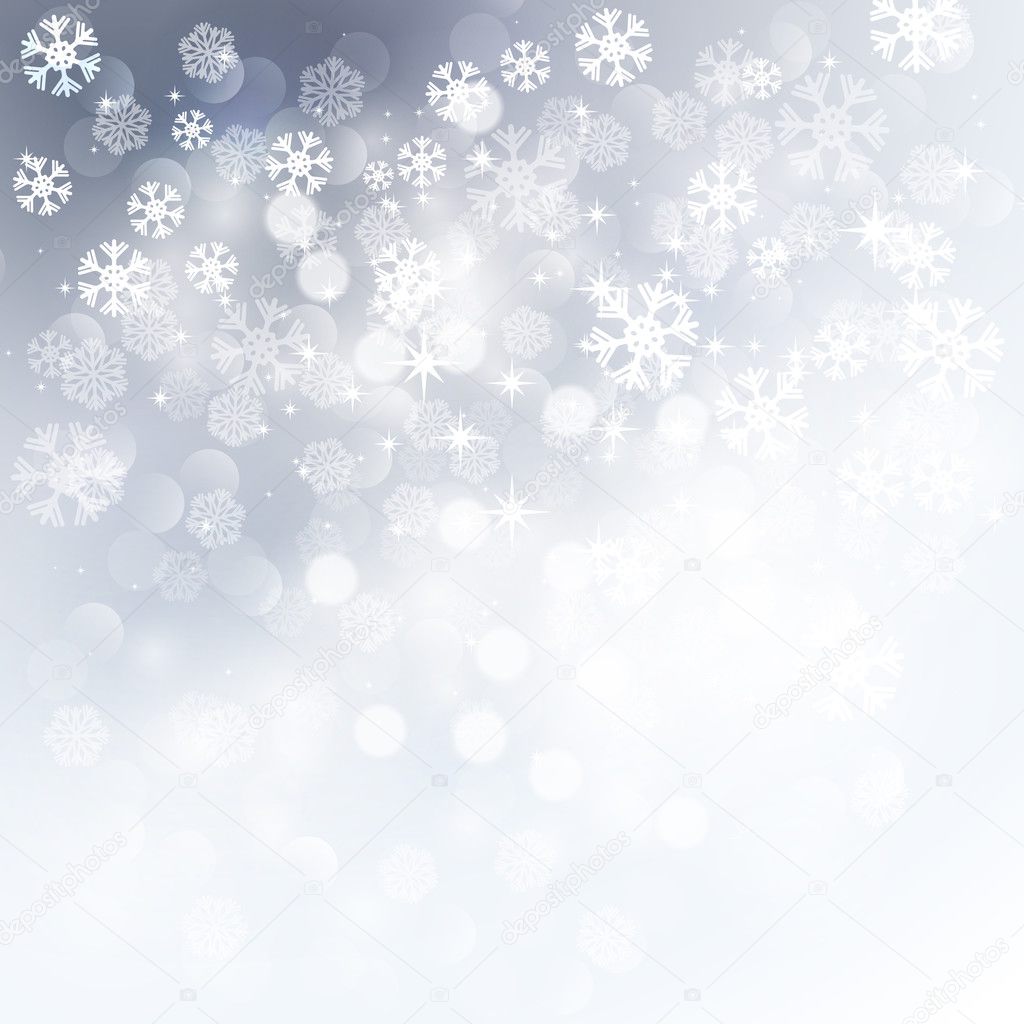 Christmas snowflakes background