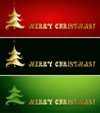 Vektör neşeli Noel ağacı arka plan