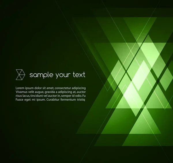 Fondo verde geométrico elegante — Archivo Imágenes Vectoriales