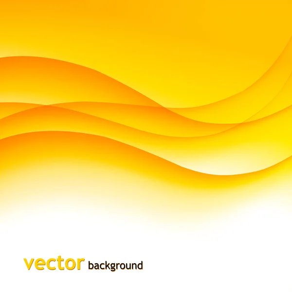 Abstract colorful background with orange wave — Stock Vector
