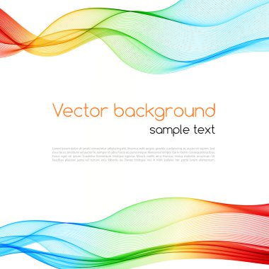 Abstract colorful background. Spectrum wave. clipart