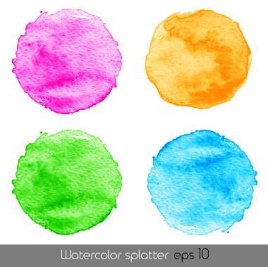 suluboya splatters. vektör