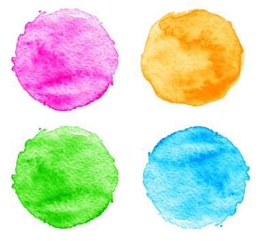 Mavi suluboya splatters. vektör