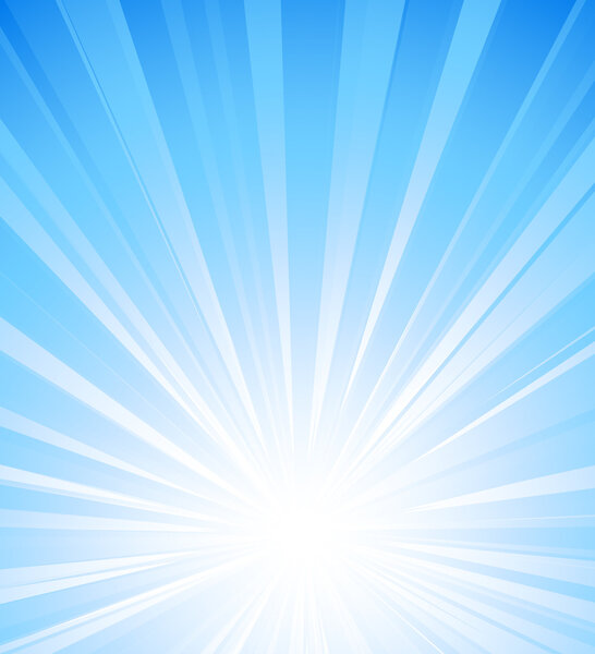 Orange summer sun light burst