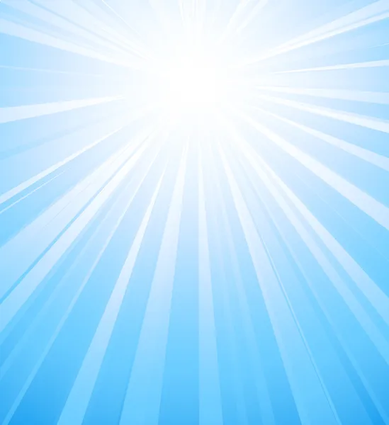 Laranja sol verão explosão de luz — Vetor de Stock