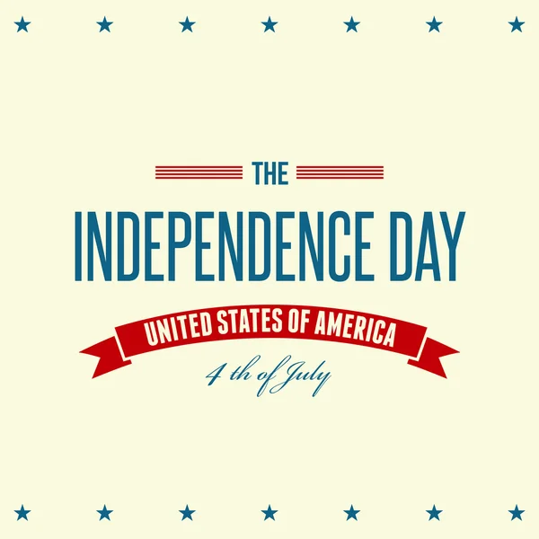 Día de la Independencia Americana Fondo patriótico — Vector de stock