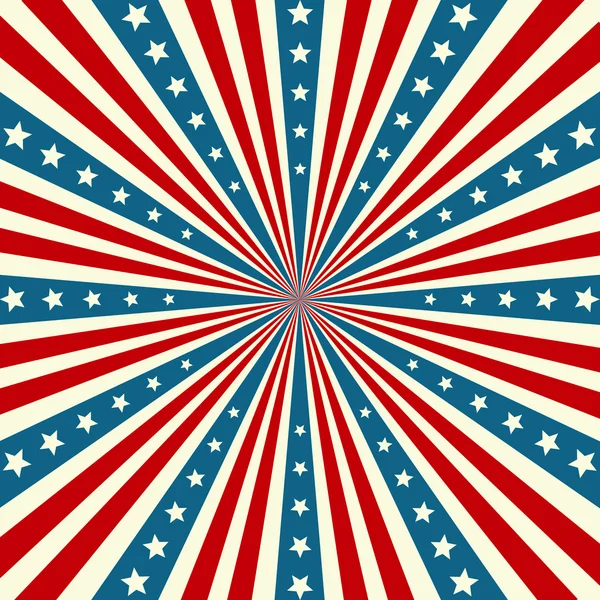 Patriotischer Hintergrund zum amerikanischen Unabhängigkeitstag — Stockvektor