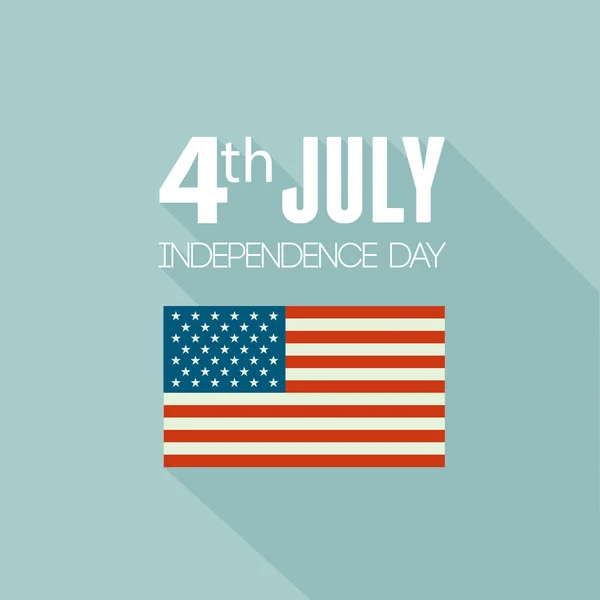 American Independence Day. Flat design — Stock Vector