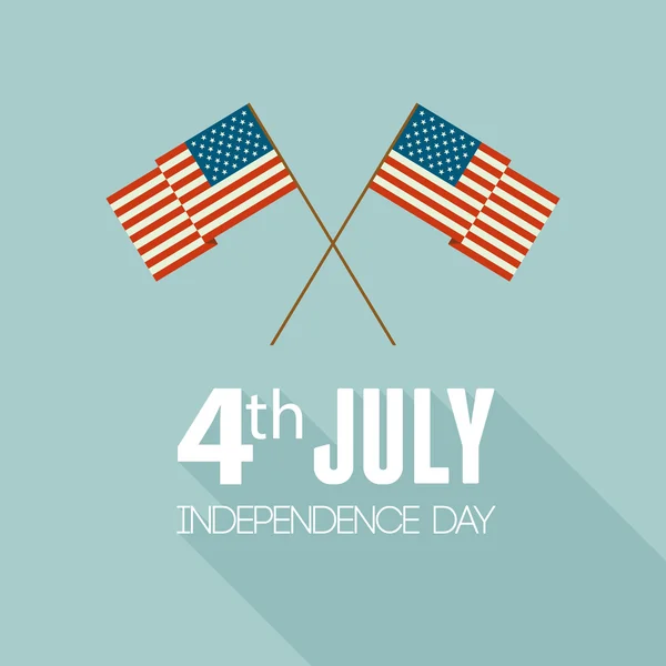 American Independence Day. Flat design — Stock Vector