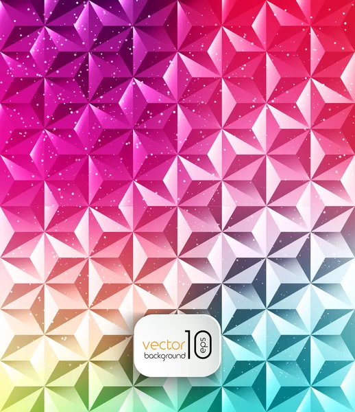 Abstract geometric polygonal shiny background — Stock Vector