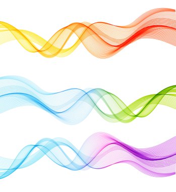 soyut renkli şeffaf dalga