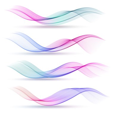 soyut renkli şeffaf dalga