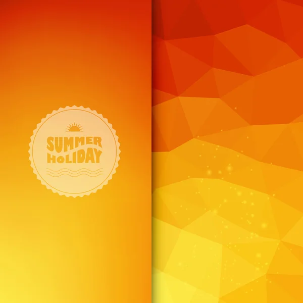 Fondo de color vectorial con texto de verano — Vector de stock