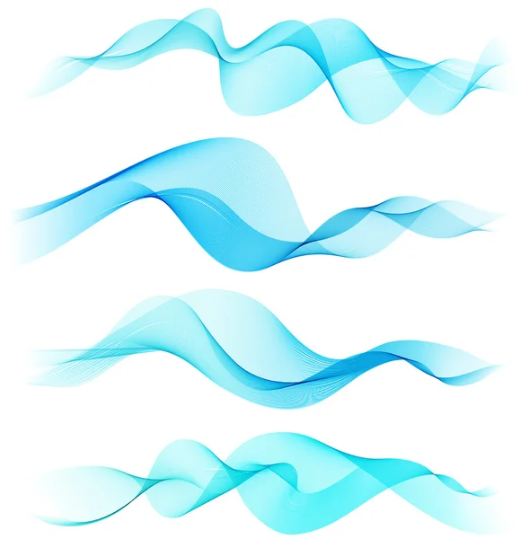 Abstracto colorido onda transparente — Vector de stock