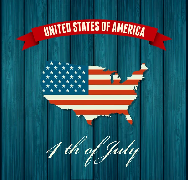 American Independence Day. Flat design — Stock Vector