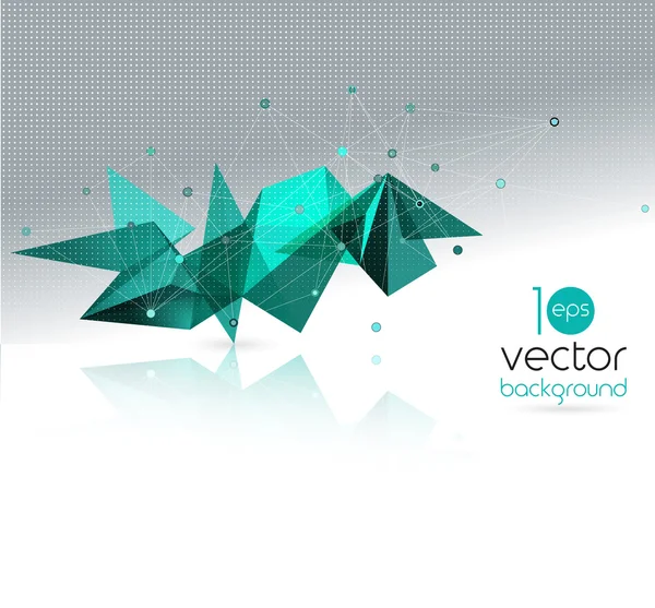 Vector abstracte geometrische achtergrond met driehoek — Stockvector