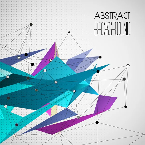 Vektor abstrakt geometrisk bakgrund med triangel — Stock vektor