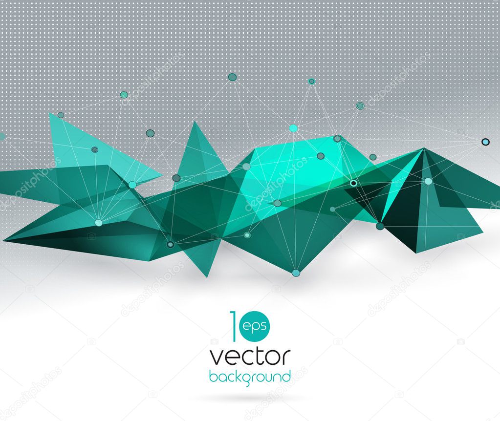 Vector abstract geometric background with triangle