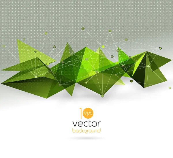 Vector abstracte geometrische achtergrond met driehoek — Stockvector