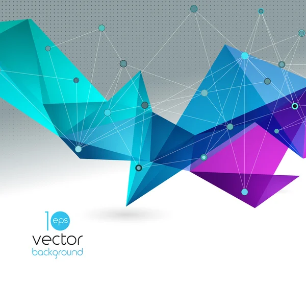 Vector abstracte geometrische achtergrond met driehoek — Stockvector