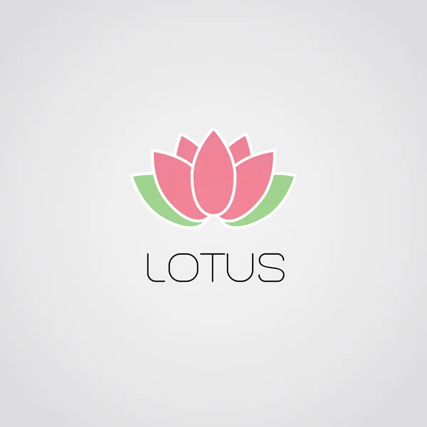 Vector lotus flowers design for spa, resort — Stock Vector