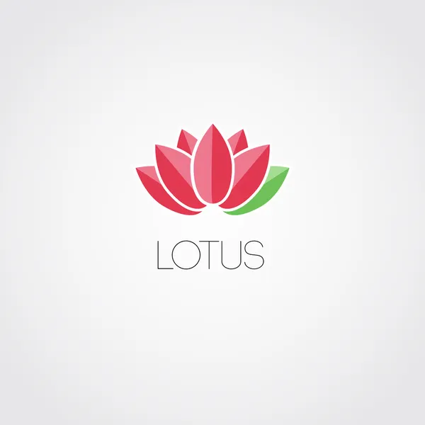 Diseño de flores de loto vectorial para spa, resort — Vector de stock