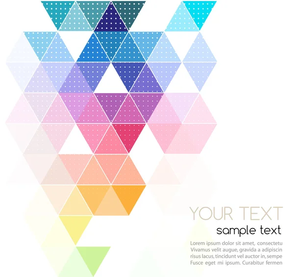 Vector abstract geometric banner with triangle — Stock Vector