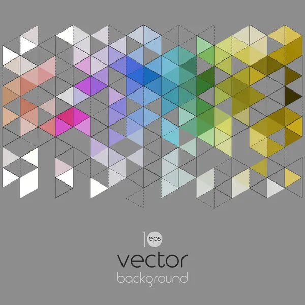 Vector abstract geometric banner with triangle — Stock Vector