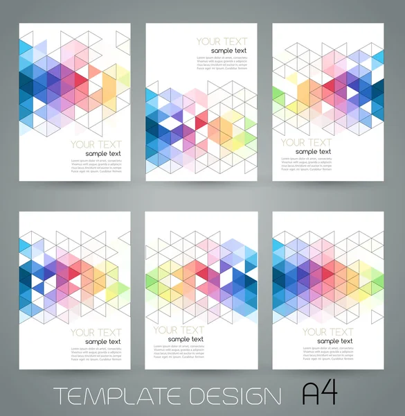 Bannière géométrique abstraite vectorielle avec triangle — Image vectorielle