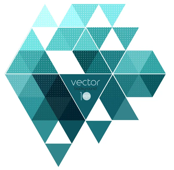 Vector abstract geometric banner with triangle — Stock Vector
