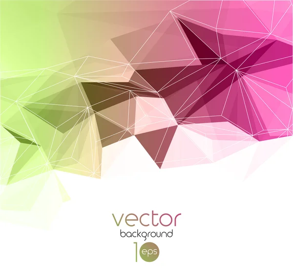Sfondo geometrico astratto vettoriale con triangolo — Vettoriale Stock