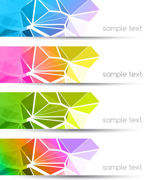 Vector abstract geometric background with triangle