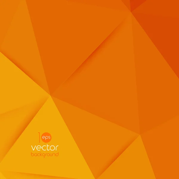 Vector abstract geometric orange background — Stock Vector