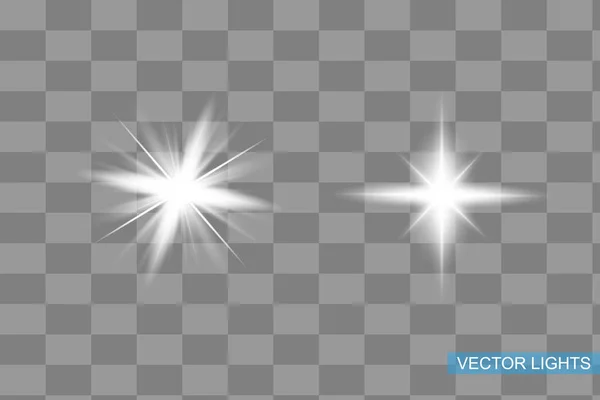 Glow Isolated White Light Effect Lens Flare — Stock Vector