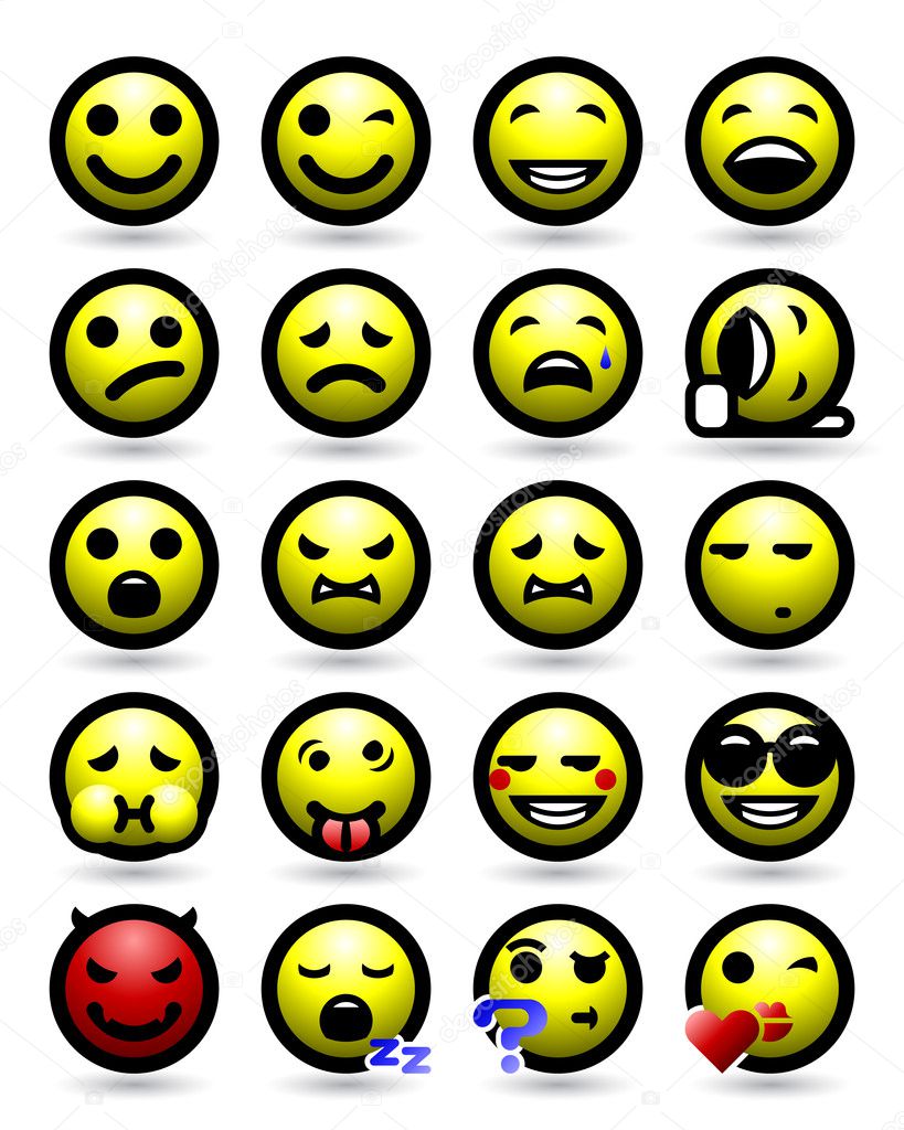 Smiley Face Icon Set
