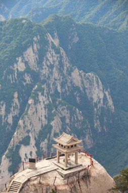 taş pagoda adlı dağ huashan taş cliff inşa