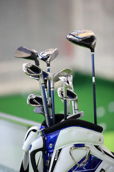 Bag with clubs — Stock Photo, Image
