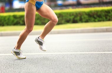 Tanımlanamayan sporcular shenzhen uluslararası maraton koşusu