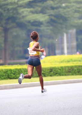 Tanımlanamayan sporcular shenzhen uluslararası maraton koşusu