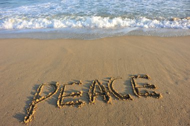 Peace word clipart