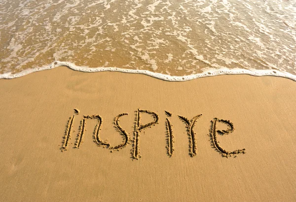 Inspirować na plaży — Zdjęcie stockowe